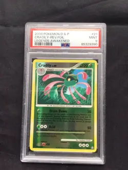 Pokemon Cards: Legends Awakened Reverse Holo: Cradily 21/146 PSA 9 - Image 1