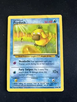 Psyduck 53/62 Fossil Pokemon Card HP - Image 1
