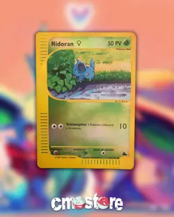 Pokemon Card Nidoran REVERSE HOLO - 82/144 Skyridge ITA- Good - Image 1