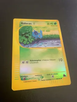 Pokemon Card Nidoran REVERSE HOLO - 82/144 Skyridge ITA- Good - Image 2