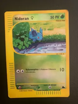 Pokemon Card Nidoran REVERSE HOLO - 82/144 Skyridge ITA- Good - Image 3