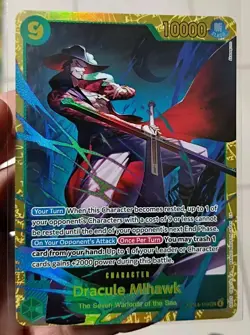 One Piece Dracule Milhawk CCG Trading Card Holo - Image 1