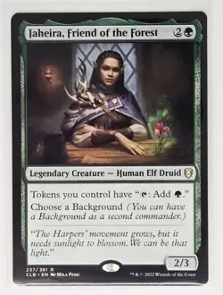 Jaheira, Friend of the Forest #237 (NM) Baldur's Gate CLB Magic MTG - Image 1