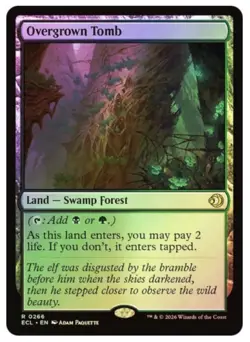 Overgrown Tomb (#0266); FOIL; NM; Pulled From Lorwyn Eclipsed prerelease - Image 1
