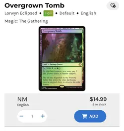 Overgrown Tomb (#0266); FOIL; NM; Pulled From Lorwyn Eclipsed prerelease - Image 3