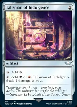 1x Talisman of Indulgence - Surge Foil Light Play MTG Magic - Kid Icarus - - Image 1