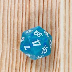 Spindown Magic the Gathering Torment Die D20 Green Dice MTG Rare - Image 3