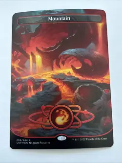 Mountain - Borderless - Foil - 238 - Unfinity (UNF) MTG - Image 1