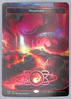 Mountain - Borderless - Foil - 238 - Unfinity (UNF) MTG - Image 1