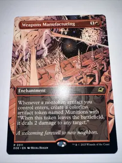 Weapons Manufacturing BORDERLESS #311 | NM | Edge of Eternities Magic MTG - Image 1