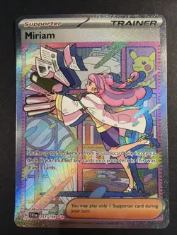 Pokemon TCG Miriam Trainer Card Scarlet & Violet Base Set Holo Sir 251/198 - Image 1