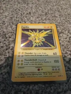 Pokemon TCG Zapdos Holo Rare Card Base Set 16/102 1999 WOTC - Image 3