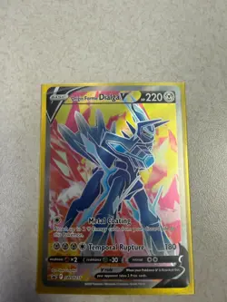 2019 Pokemon SWSH Black Star Origin Forme Dialga V SWSH255 NM - Image 1
