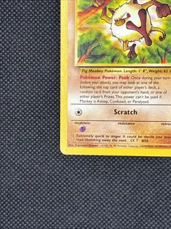 Pokemon TCG Card - Mankey 55/64 | Jungle Set 1999 - Image 3