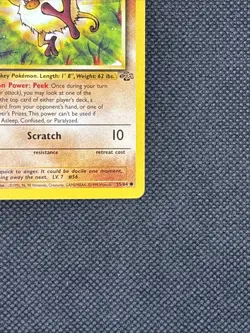 Pokemon TCG Card - Mankey 55/64 | Jungle Set 1999 - Image 4