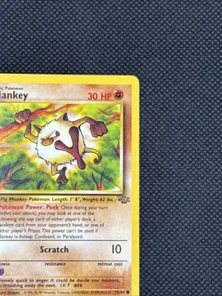 Pokemon TCG Card - Mankey 55/64 | Jungle Set 1999 - Image 5