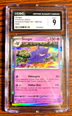 Gengar Holo Rare #094 - CGC MINT 9 - 2023 Scarlet & Violet 151 - Pokemon TCG - Image 1