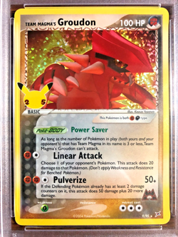 Team Magma's Groudon Holo Rare #9 - PSA MINT 9 - 2021 Celebrations - Pokemon TCG - Image 2