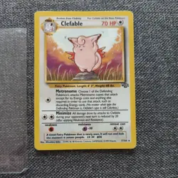 Clefable 17/64 Jungle Set Non Holo Rare Pokemon WOTC LP-NM - Image 1