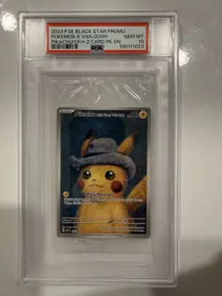 Pokemon Pikachu with Grey Felt Hat Promo Sv: Scarlet & Violet 085 PSA 10 2023 - Image 1