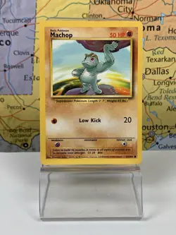 SHIPS SAME DAY MACHOP - 52/102 - RARE Base Set Pokemon 1999 - Image 1