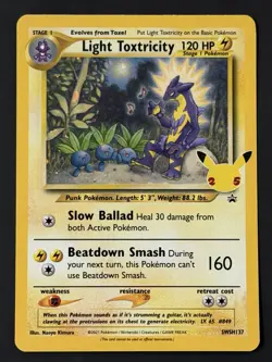 Light Toxtricity SWSH137 - Celebrations 25th Black Star Promo - Pokemon Card LP - Image 1