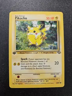 Pokemon 1st Edition Jungle Pikachu 60/64 NEAR MINT - Image 1