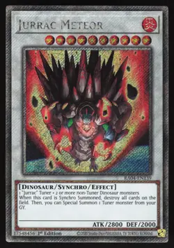 Jurrac Meteor - RA04-EN139 - Platinum Secret Rare - 1st Edition Yugioh - Image 1