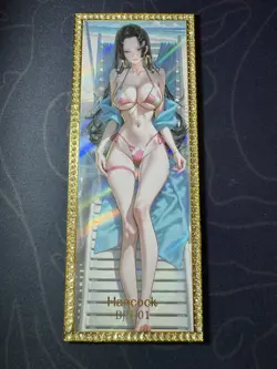 Goddess Hancock Bikini Numbered Long Metal Card Waifu Doujin One Piece Character - Image 1