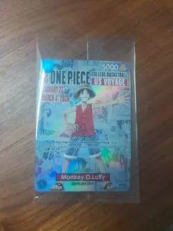 Monkey.D.Luffy [College Basketball US Voyage] P-055 One Piece Promo - Image 1
