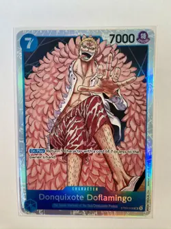 ST03-009 Donquixote Doflamingo :: Super Rare Foil One Piece TCG Card - Image 1