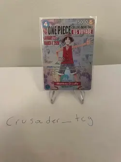 One piece trading card game: college basketball U.S. Voyage P-055 Monkey.D.Luffy - Image 1