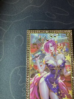 Goddess Reiju Singer Numbered Diamond Metal Card Waifu Doujin One Piece - Image 2