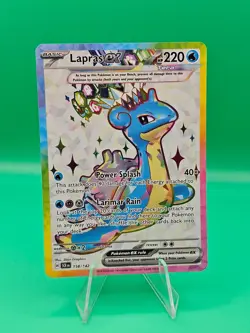 Lapras ex 158/142 Tera Stellar Crown Ultra Rare Pokemon TCG Card ENGLISH - Image 1
