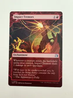 Impact Tremors Showcase MTG Magic the Gathering Card NM Near Mint WOT - Image 1