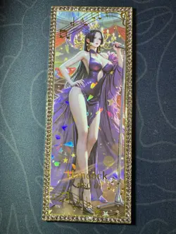 Goddess Hancock Singer Numbered Diamond Metal Card Waifu Doujin One Piece - Image 1