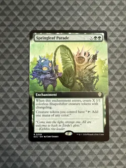 MTG Springleaf Parade #0039 Extended Art Rare Commander: Lorwyn Eclipsed (ECC) - Image 1