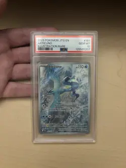 2025 POKEMON JTG EN-JOURNEY TOGETHER ILLUSTRATION RARE #161 ARTICUNO PSA 10 - Image 1