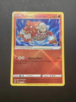 Pokemon Astral Radiance Radiant Heatran Full Art Ultra Rare Holo 027/189 NM/M - Image 1