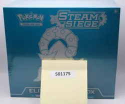 *501175* Pokemon XY STEAM SIEGE ELITE TRAINER BOX Factory Sealed ETB view images - Image 1
