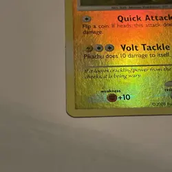 Pokemon Pikachu TCG Reverse Holo Rare Stamped Platinum 70/100 Played - Image 2