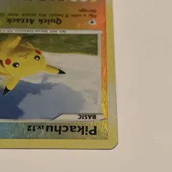 Pokemon Pikachu TCG Reverse Holo Rare Stamped Platinum 70/100 Played - Image 4