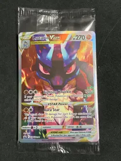 Pokemon TCG *SEALED* Lucario VSTAR SWSH291 Crown Zenith Promo (English) - NM - Image 1