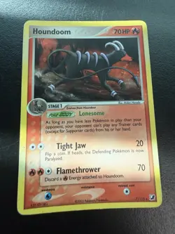 Pokemon TCG Houndoom Unseen Forces 7/115 Holo Rare MP - Image 1