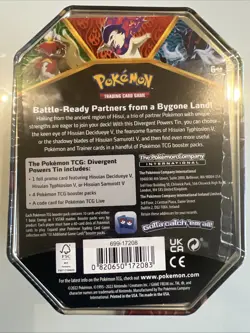 Pokemon TCG: Divergent Powers Tin - Hisuian Decidueye V Factory Sealed New - Image 2