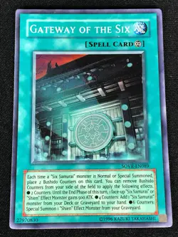 YUGIOH GATEWAY OF THE SIX SOVR-EN089 SUPER (NM) - Image 1