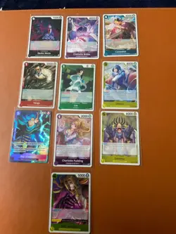 cartes ONE PIECE Gros lot de 50 cartes ( R, SR, L, DON,...) Jamais jouees FR NM - Image 3