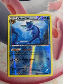 Vaporeon 22/98 XY - Ancient Origins Reverse Holo Pokemon Card LP - Image 1