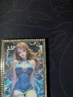 Goddess Nami Swimsuit Diamond Metal Card Waifu Doujin One Piece Numbered - Image 3