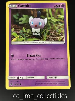 Gothita 52/145 Common Guardians Rising Sun & Moon Pokemon Card 2017 - Image 1